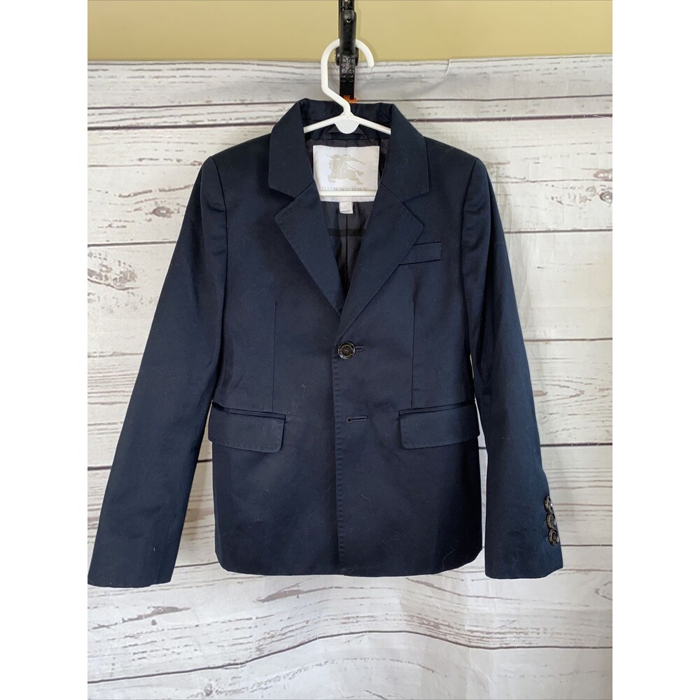BURBERRY  Kids Boys Blazer Sports Coat Cotton  8 Jacket Cotton Black